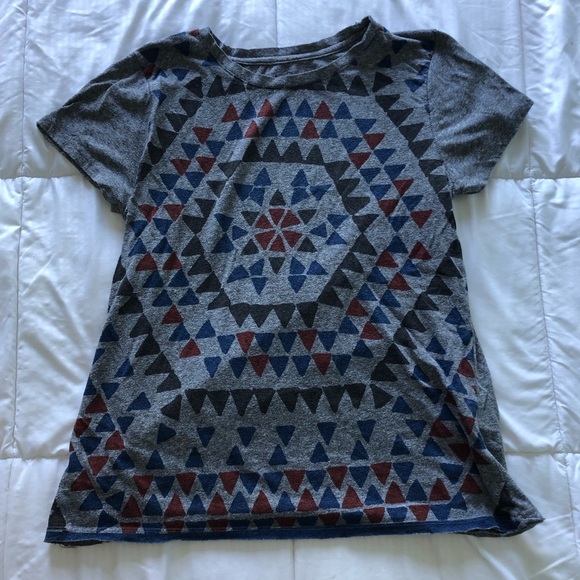 lucky brand: Grey shirt with geometric shapes - Picture 2 of 4